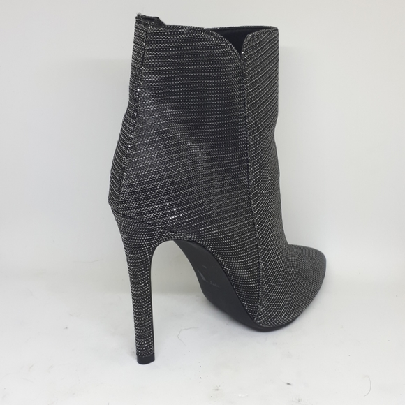 Silver metallic ankle booties - Picture 6 of 7